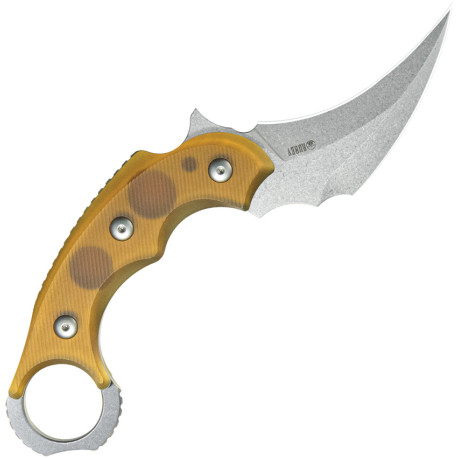 Couteau Fixe KUBEY Velociraptor Ultem - Lame Karambit 7,6 cm - KU448B - 1