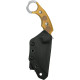 Couteau Fixe KUBEY Velociraptor Ultem - Lame Karambit 7,6 cm - KU448B - 2