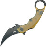 Couteau KUBEY Rogue Pikal Karambit Ultem Blackwash Liner Lock - Lame Karambit 7,4 cm - KU298H