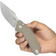 Couteau KUBEY Basilisk Tan Button Lock - Lame Tanto 8,2 cm - KU391C - 4