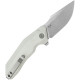 Couteau KUBEY Basilisk Ivoire Button Lock - Lame Tanto 8,2 cm - KU391D - 2