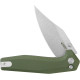 Couteau KUBEY Hades OD Green Button Lock - Lame Clip Point 8,3 cm - KU394B - 3