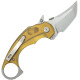 Couteau KUBEY Jaw Karambit Ultem Liner Lock - Lame Tanto Karambit 6,4 cm - KU439C - 2