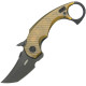 Couteau KUBEY Jaw Karambit Ultem Liner Lock - Lame Tanto Karambit 6,4 cm - KU439E - 1