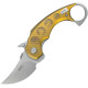 Couteau KUBEY Jaw Pikal Karambit Liner Lock - Lame Karambit 6,4 cm - KU440C - 1