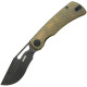 Couteau KUBEY Gurkha Ultem Black Stonewash Liner Lock - Lame Kukri 8,9 cm - KU397D - 1