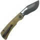 Couteau KUBEY Gurkha Ultem Black Stonewash Liner Lock - Lame Kukri 8,9 cm - KU397D - 2