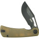 Couteau KUBEY Gurkha Ultem Black Stonewash Liner Lock - Lame Kukri 8,9 cm - KU397D - 3