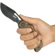 Couteau KUBEY Gurkha Ultem Black Stonewash Liner Lock - Lame Kukri 8,9 cm - KU397D - 4