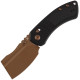 Couteau KANSEPT Korvid V G10 Noir Crossbar Lock - Lame Cleaver 7,4 cm - TE2030V1 - 1