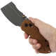 Couteau KANSEPT Korvid V G10 Marron Crossbar Lock - Lame Cleaver 7,4 cm - TE2030V4 - 4