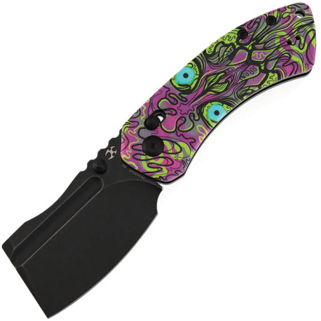 Couteau KANSEPT Korvid V G10 Undead Crossbar Lock - Lame Cleaver 7,4 cm - TE2030V5 - 1