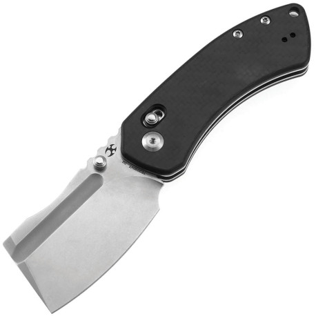 Couteau KANSEPT Korvid V Fibre de Carbone Crossbar Lock - Lame Cleaver 7,4 cm - TE2030V7 - 1