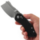 Couteau KANSEPT Korvid V Fibre de Carbone Crossbar Lock - Lame Cleaver 7,4 cm - TE2030V7 - 4