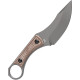 Couteau Fixe KANSEPT Niko Micarta Marron - Lame Clip Point 9 cm - G004A8 - 2