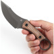 Couteau Fixe KANSEPT Niko Micarta Marron - Lame Clip Point 9 cm - G004A8 - 3