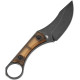 Couteau Fixe KANSEPT Niko PEI Ambre - Lame Clip Point 9 cm - G004A11 - 3