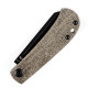 Couteau KANSEPT Bevy Micarta Marron Slip Joint - Lame Sheepsfoot 7,4 cm - T2026F3 - 2