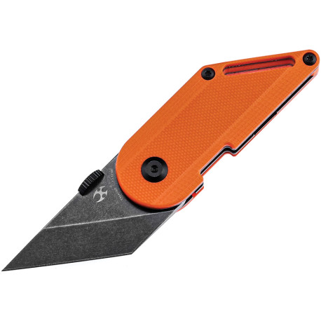 Couteau KANSEPT Pinkerton Dash G10 Orange Liner Lock - Lame Drop Point 5,7 cm - T3045A3 - 1