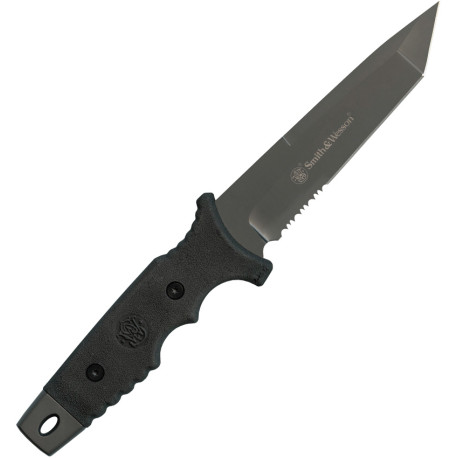 Couteau Fixe Smith & Wesson Special Ops Tactical - Lame Tanto Dentelé 13,2 cm - SW7S - 1