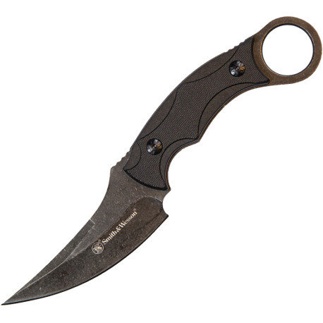 Couteau Fixe Smith & Wesson M&P Couteau de Cou - Lame Clip Point 9,5 cm - SW995 - 1