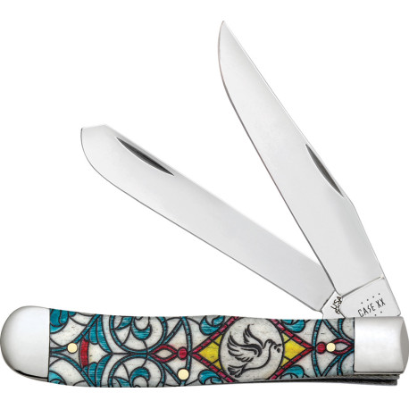 Couteau de Poche Case Trapper Vitrail Colombe - 38819 - 1
