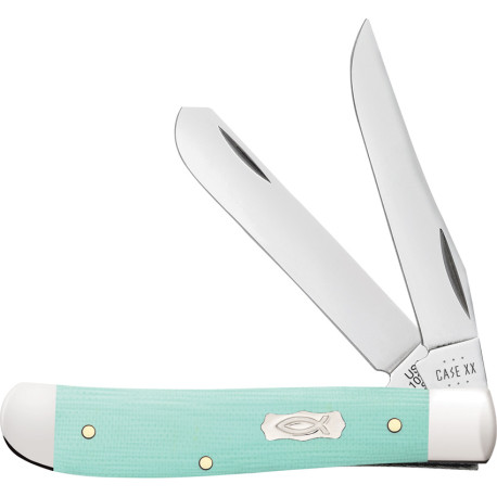 Couteau de Poche Case Mini Trapper Vert d'Eau - 18101 - 1