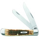 Couteau de Poche Case Trapper Os Ambré - 00164 - 2