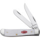 Couteau de Poche Case Mini Trapper Synthétique Blanc - 60186 - 1