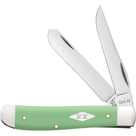 Couteau de Poche Case Mini Trapper Os Vert Menthe - 63831 - 1