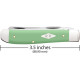 Couteau de Poche Case Mini Trapper Os Vert Menthe - 63831 - 3