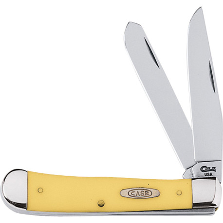 Couteau de Poche Case Trapper Jaune Inox - 80161 - 1