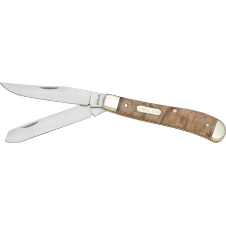 Couteau de Poche Schrade Old Timer Trapper Bois Ironwood - 94OTW - 1