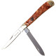 Couteau de Poche Elk Ridge Trapline Trapper Marron Tourbillon - ER-954BR - 1