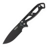 Couteau de Cou Utica Stealth II - Lame Drop Point 7,9 cm 1095 - Étui Allume-Feu - 11-UTKN2