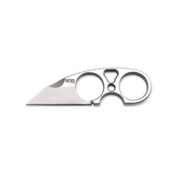 Couteau SOG Snarl lame 5.8cm Lisse Satin manche Inox - JB01K