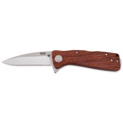 Couteau SOG Twitch XL lame 8.3cm Lisse Satin manche Bois Rosewood - TWI24-CP - 2