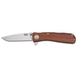 Couteau SOG Twitch II lame 6.7cm Lisse Satin manche Bois Rosewood - TWI17-CP - 2