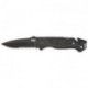 Couteau SOG Escape lame 8.6cm semi-dentelée Noir manche Aluminum - FF25-CP - 1