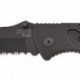 Couteau SOG Escape lame 8.6cm semi-dentelée Noir manche Aluminum - FF25-CP - 4