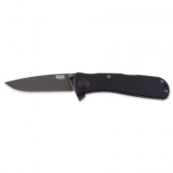 Couteau SOG Twitch II lame 6.7cm Lisse Noir manche Aluminum - TWI12-CP - 2