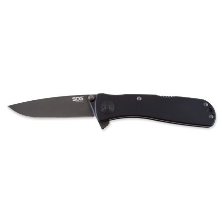 Couteau SOG Twitch II lame 6.7cm Lisse Noir manche Aluminum - TWI12-CP - 1