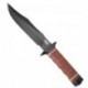 Couteau SOG Bowie 2.0 lame 16.3cm Lisse Noir manche cuir - S1T - 2
