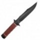Couteau SOG Bowie 2.0 lame 16.3cm Lisse Noir manche cuir - S1T - 3