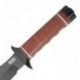 Couteau SOG Bowie 2.0 lame 16.3cm Lisse Noir manche cuir - S1T - 5