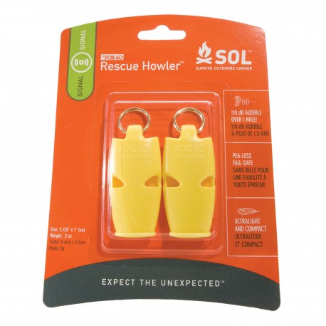 Sifflets de survie Howler 2/pack SOL - 1