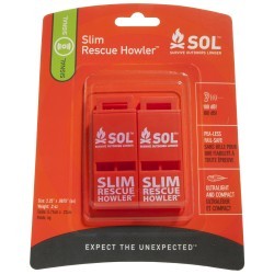 Sifflets de survie slim Howler 2/pack SOL - 1