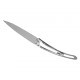 Couteau Deejo tout inox 420 lame 9.5cm lisse - 5