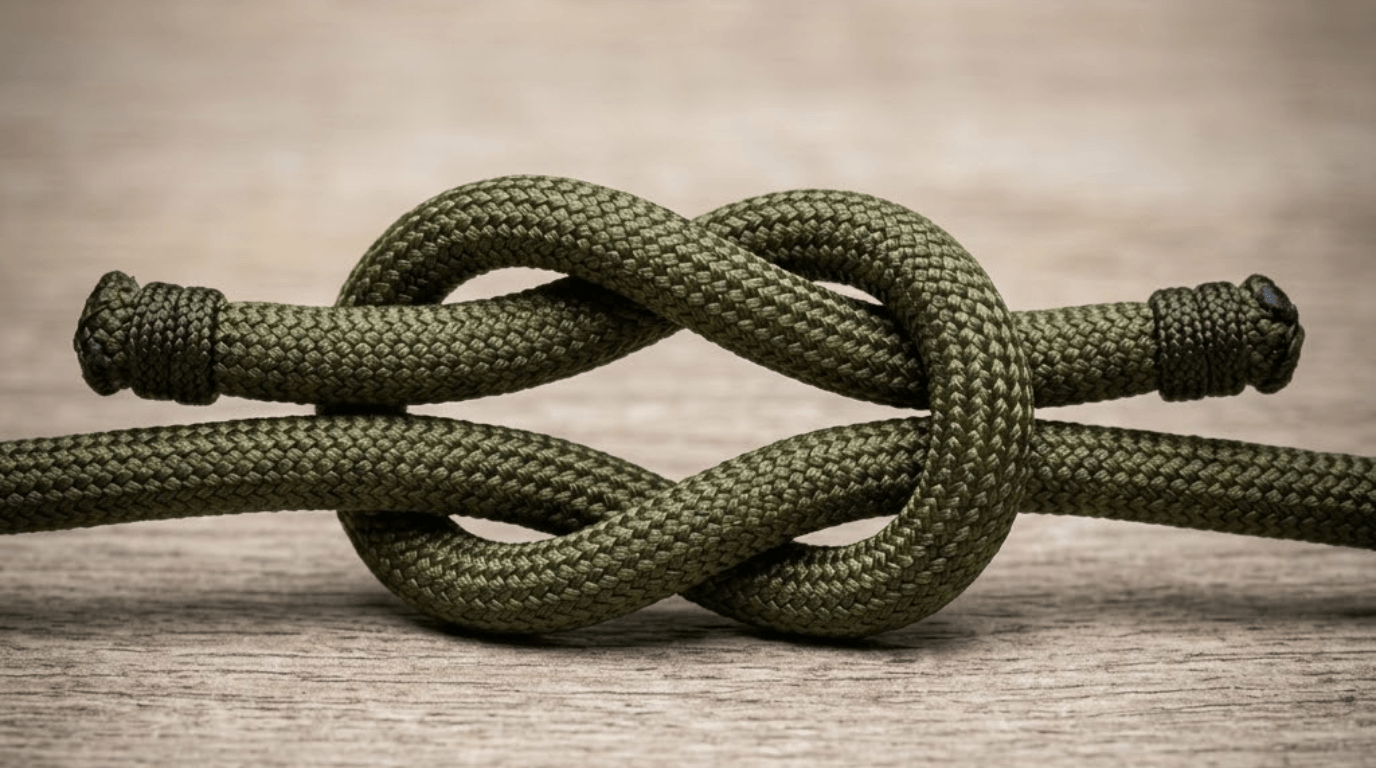 Nœud plat — square knot — jonction sans charge