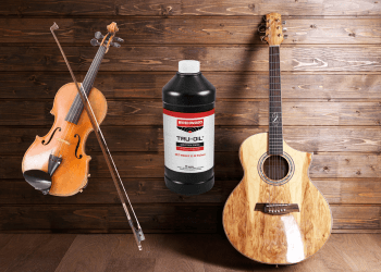 tru oil guitare violon